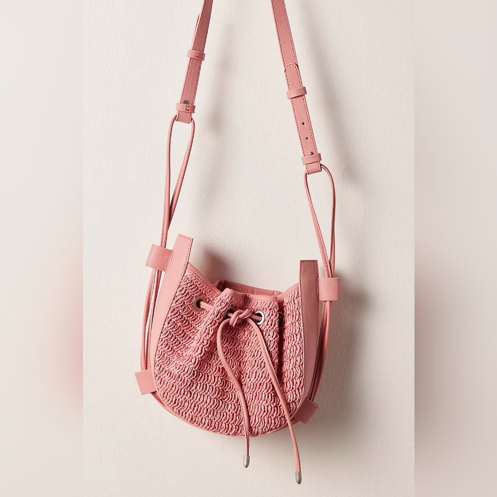 Free People Cabana Crossbody Bag In Vintage Pink New Without Tags - Picture 4 of 11